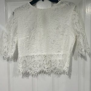 White lace top